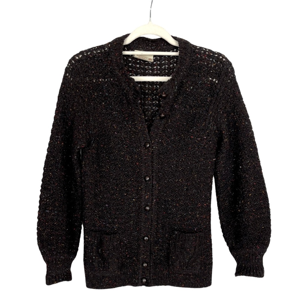 Gaeltarra handloomed Aran wool cardigan sweater Preppy Capsule Heritage